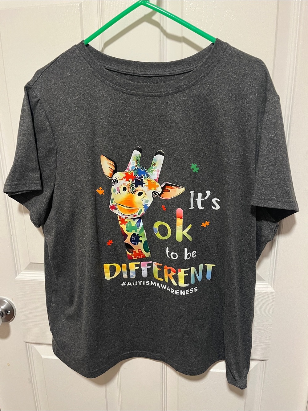 Charcoal 'It's OK to Be Different' Autism Awareness Tee